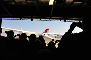 Illustration for article titled First Virgin Galactic White Knight II Photos